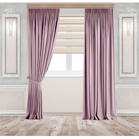 Комплект штор Декор-Ин Бархатные 250x150 см Розовый (Vi 101512)