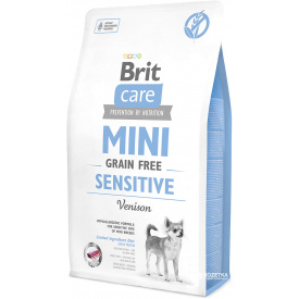 Сухой корм для взрослых собак миниатюрных пород с чувствительным пищеварением Brit Care Sensitive Grain Free 2 кг