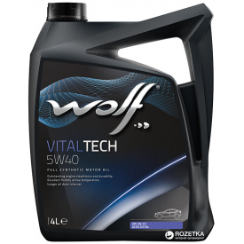 Моторное масло Wolf VitalTech 5W-40 4 л