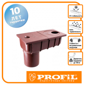 Колодязь зливний Profil 75/100 прямий