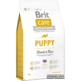 Сухой корм для щенков всех пород Brit Care Puppy All Breed Lamb & Rice 3 кг