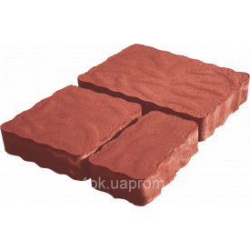 Брусчатка Римский камень 45 мм красная