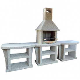 Камин барбекю уличный «Каир» прямой комплект