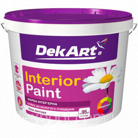 DekArt Фарба інтер'єрна Interior Paint Біла для внутрішніх робіт 4 кг
