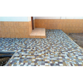 Тротуарная плитка «Австрийский камень» Белый