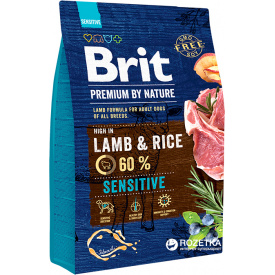 Сухой корм Brit Premium Sensitive Lamb для собак с чувствительным пищеварением со вкусом ягненка 3 кг