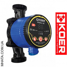 Циркуляционный энергосберегающий насос KOER N25-60 180 со шнуром и гайками