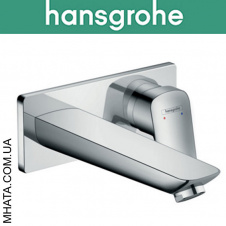 Змішувач Hansgrohe (art 71220000) Logis для умивальника настінний вилив 195 мм