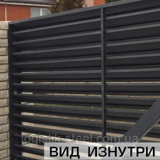 Паркан Жалюзі Standart 112\40 мм двошарова ламель двостороннє покриття