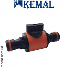 Нипель для коннекторов с краном Kemal M1009, Турция