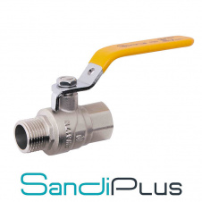 Sandi Forte Кран 1" ГШР гайка-штуцер ручка газ