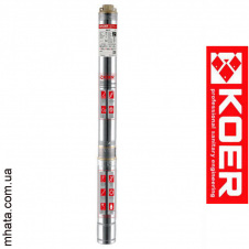 Відцентровий свердловинний насос з пультом KOER 4SDM 2/15 (Н=106м, Q=3,3м3, P=750Вт, кабель 1м, 1")