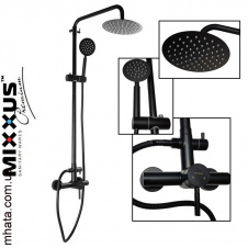 MIXXUS SUS-003-J BLACK Душевая колонна со смесителем из нерж. стали SUS304