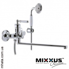 Смеситель для ванны длинный нос MIXXUS Premiun Vintage EURO (Chr-006), Польша
