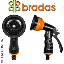 Пистолет для полива PROFI металлический BRADAS ECO-KT4656B 9 режимов