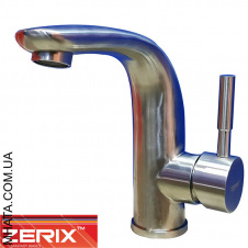 Смеситель для умывальника Zerix LR71205 нержавейка
