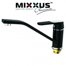 Змішувач для кухні ялинка на гайці 25 см MIXXUS Tiger Black чорний Chr-004