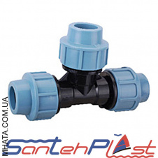 Santehplast Трійник Затискний 63