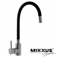 Фото - Смеситель для кухни Ухо MIXXUS Sus 011 Black рефлекторный черный гусак (Chr-011), Польша (нержавеющая сталь) Смеситель для кухни Ухо MIXXUS Sus 011 Black рефлекторный черный гусак (Chr-011), Польша (нержавеющая сталь)