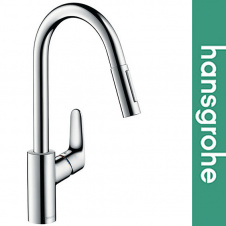 Змішувач Hansgrohe 31815000 для кухні FOCUS 240 з висувним носом