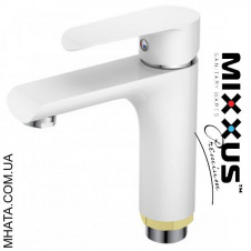 Змішувач для умивальника Mixxus Colorado White (Chr-001)