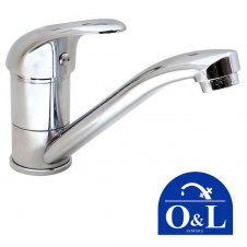 Змішувач для умивальника ялинка на шпильці 15см O&L OL Euro Product Chr-004