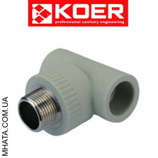 KOER Трійник з зовнішньою різьбою 32x3/4 н