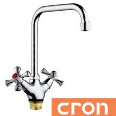 Змішувач для умивальника на гайці Cron SMES (Chr-276) Королево