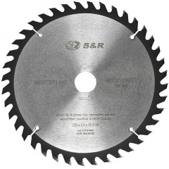Пильный диск S&R WoodCraft 230 х 30 х 2,4 мм 40Т (238040230) Василівка