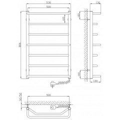 Полотенцесушитель Kosser Мікс 800х500/7 EL (ДМ07ЕL) Київ