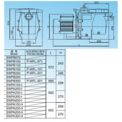 Aquaviva Насос AquaViva LX SWPB300M 220В 28 м3/ч 3HP Куйбышево