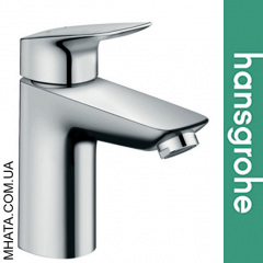 Змішувач Hansgrohe (art 71100000) для умивальника Logis 100 з донним клапаном Житомир