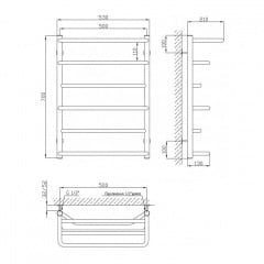 Полотенцесушитель Kosser Лотос 700х530/6 (ДЛ01) Запорожье