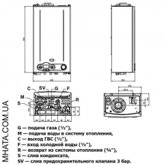 Газовий котел Nova Florida Delfis Condensing KC 24 контурний турбований Хмельницький