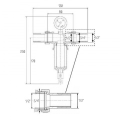 Самопромивний фільтр Icma №750 3/4"х1/2" Чернівці