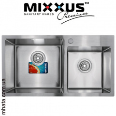 Кухонная мойка Mixxus SET 7843 D-220x1.0-SATIN (со смесителем, диспенсером, сушкой в комплекте) Київ