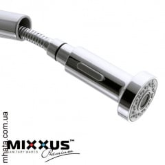 Смеситель для кухни Ухо Mixxus Premium HANS (Chr-014) с выдвижной лейкой Чернівці