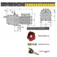 Насос відцентровий Optima JET200 Хуст