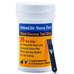 SensoLite Nova Plus Тестовые полоски для глюкометра NovaTest 25 Тернопіль