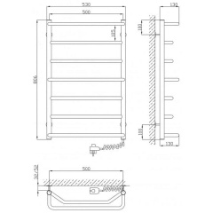 Полотенцесушитель Kosser Мікс 800х500/7 ER (ДМ07ЕR) Харків