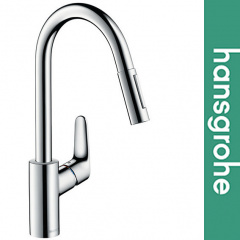 Змішувач Hansgrohe 31815000 для кухні FOCUS 240 з висувним носом Луцьк
