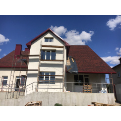 Бітумна черепиця Мозаїка Червоний еко Самбір