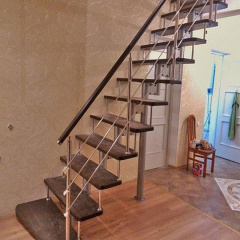 Лестница из металла с перилами прямая маршевая под заказ Ивано-Франковск