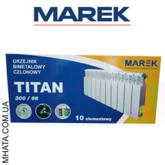 Радіатор біметалічний Marek Titan 300*96 Польща Ужгород