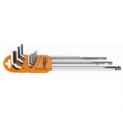 Набор шестигранных ключей NEO Tools 1,5-10 мм 9 шт (09-515) Ужгород