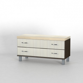 Комод прикроватный Тиса Мебель КП-114 Венге/Дуб молочный