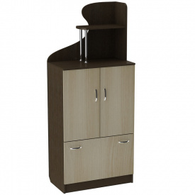 Комод с надстройкой Тиса Мебель К-81 Венге/Дуб молочный