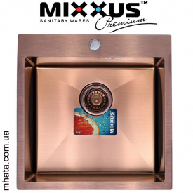 Кухонная мойка Mixxus MX5050х200x1.0-PVD-BRONZE