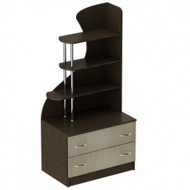 Комод с надстройкой Тиса Мебель К-82 Венге/Дуб молочный