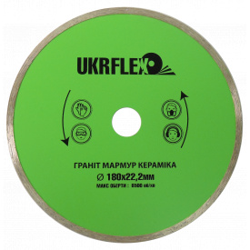 Диск UKRflex алмазный 180x22,2 мм Плитка 31-18001